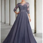 فستان مناسبات ثقيل جرجيت